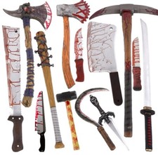 Movie Quality Halloween Weapons Zombie Costume Butcher Pick Axe Fancy LOT
