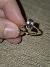 Mystic Topaz Ring Gold Plated