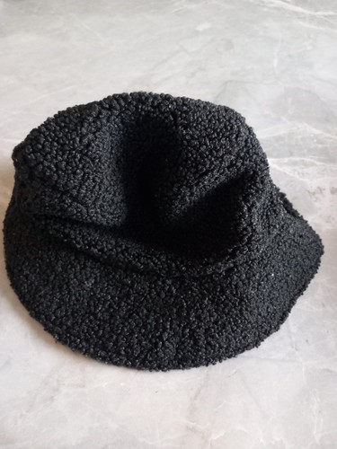 Teddy fleece bucket hat black - bucket,
