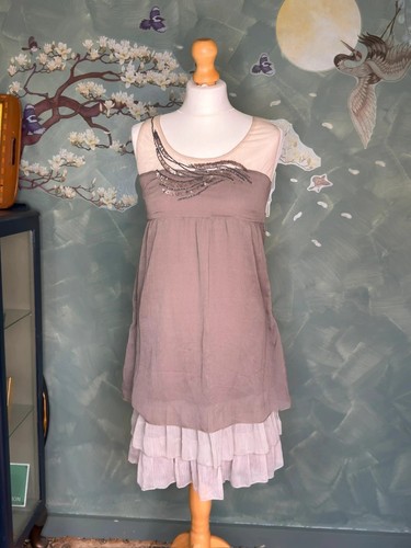 1920s beaded tiered midi - beaded, dress