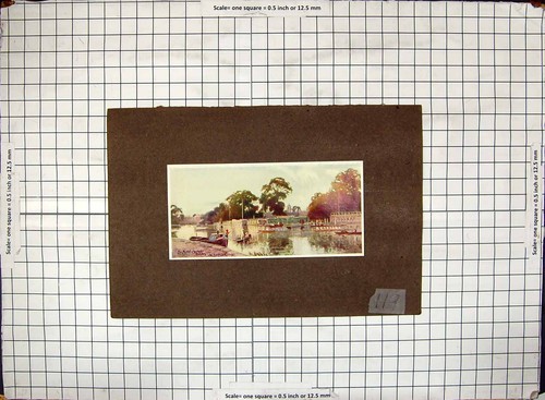 Original old antique print - original,