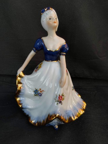 Vintage porcelain lady - vintage,