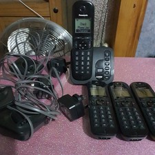 Panasonic KX-TGC220E Digital Cordless Phone Set 4 handsets & cradle Answer Phone