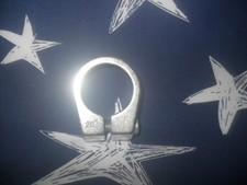 Vintage Alloy Seat post Clamp 28.6 mm Chrome v,g,c