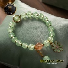 Glass Stone Charm Bracelet