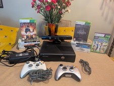 Xbox 360 Slim 250GB Bundle Console & Kinect Sensor,2 X Controllers,13 Free Games