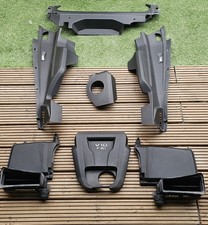 AUDI R8 4S GEN2 ENGINE BAY TRIM COVERS BLACK P/N 4S8863129 4S0103926  4S8863199