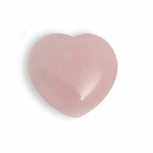 Rose quartz crystal heart - quartz,