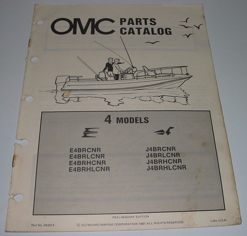 Parts catalog omc models - parts,