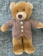 HAND KNITTED TEDDY BEAR