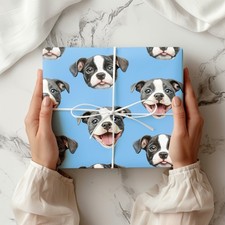 Cute Staffy Dog Wrapping Paper
