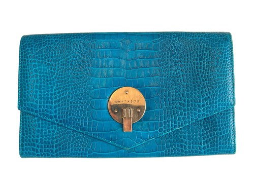 Smythson blue crocodile effect - smythson,