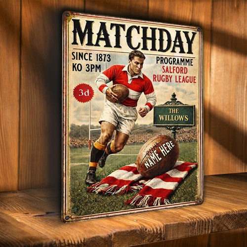 Personalised salford rugby - personalised,
