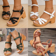 UK Women's Ladies Wedge Heel