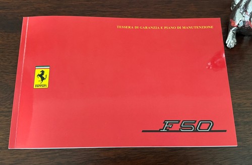 Ferrari f50 warranty card - f50,