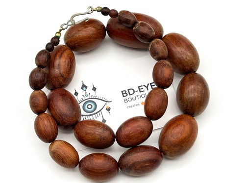 Vintage chunky wood bead - vintage,