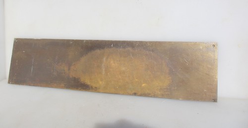 Vintage brass door kickplate - vintage,