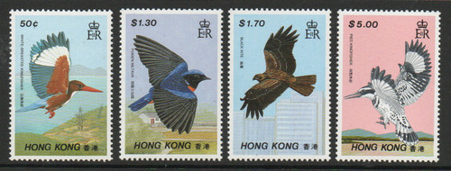 Hong kong 1988 birds set - birds,