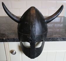 Vintage Viking Medieval Fancy Dress Fibre Glass Prop Helmet