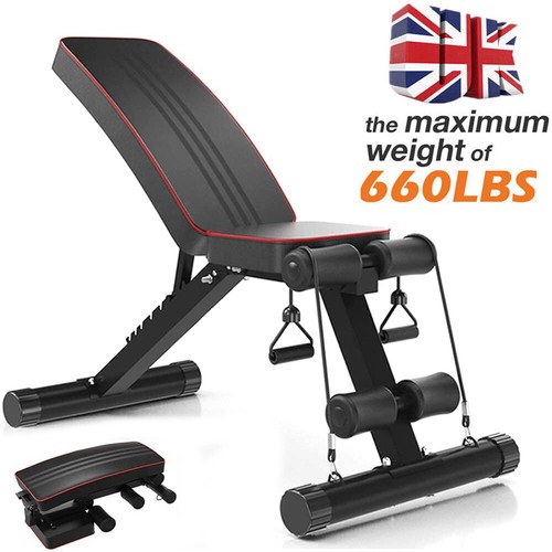 Foldable 660lbs weight bench - 660lbs,