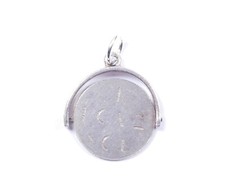 Vintage Spinner Spinning Charm I Love You 925 Sterling Silver Small 1.3g