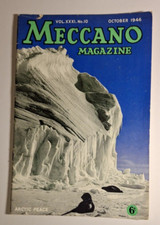 oct 1946 MECCANO MAGAZINE - Spitfire Story- Cromford Canal- Ship Repair - Stamps