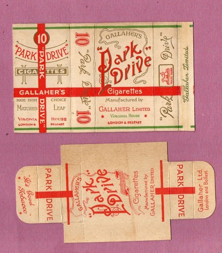 Old empty cigarette - empty, packet