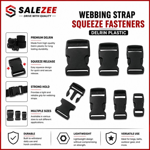 Side release buckles clips - buckles,