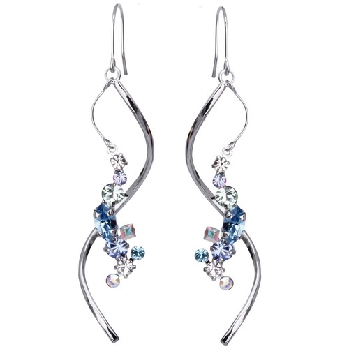 Lokumi crystal swing - crystal, earrings