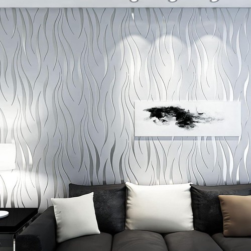 Embossed wave silver - wave,
