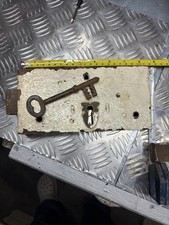 Antique Vintage Old Door Lock And Key