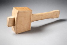 Beech Wood Solid Head Carpenter Wooden Mallet Hammer Handle Woodworking