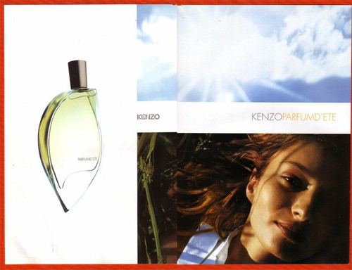 Paper advertising perfume - -,