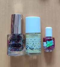 Models Own: goose 10ml & sparkly - Saffron 10ml, bon bons 4ml nail polish bundle
