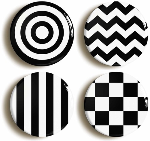 Mod sixties monochrome badge - sixties,