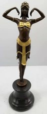 Art Deco Bronze Lady Dancer by