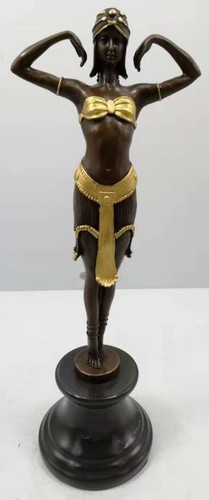 Art deco bronze lady dancer - bronze,