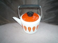 VINTAGE ENAMEL KETTLE TEAPOT