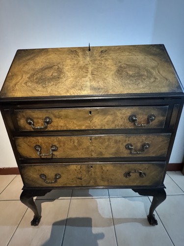 Antique edwardian burl walnut - edwardian,