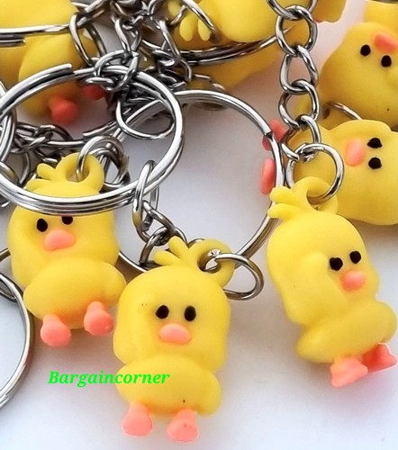 Duck keyring little saluting - duck,