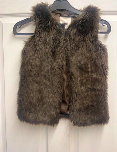 Next girls brown faux fur - brown,