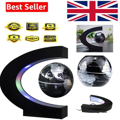 Floating globe with led - with,