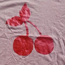 Cath Kidston Light Pink 'Cherries' T Shirt. Xl