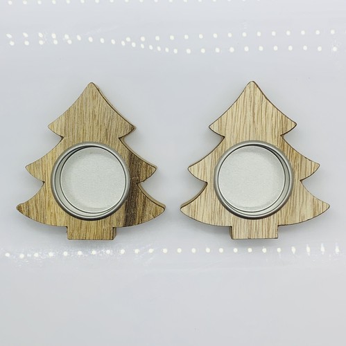 2pc christmas tree wooden - tree,