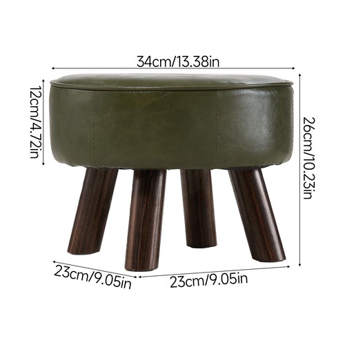 Padded low footstool - pu,