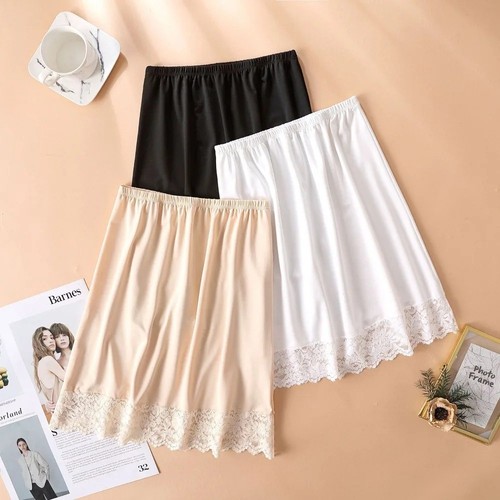 Ladies lace long slip - lace,