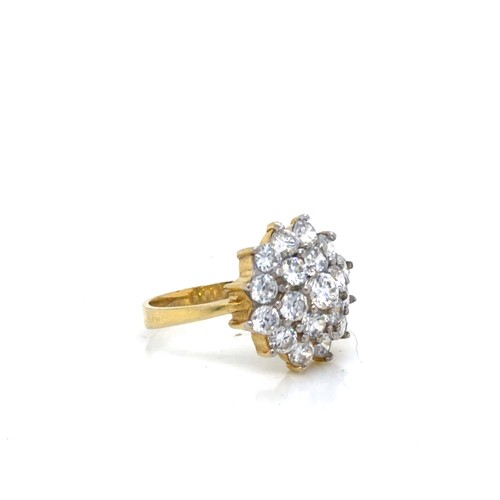 Vintage inspired cluster - vintage, cz