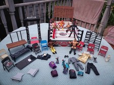 WWE Wrestling Bundle Toys Figures Ring And Accessories  Christmas Gift Job Lot 