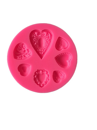 Hearts silicone mold - hearts,