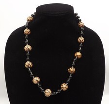 Kenya Kazuri Necklace 24" Tan